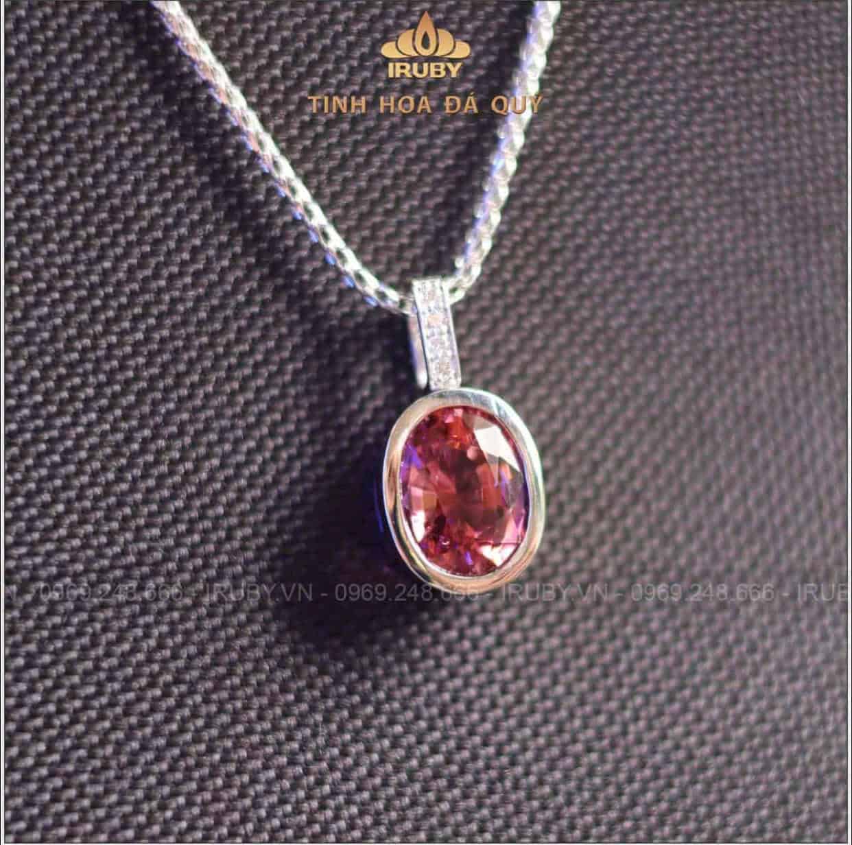 Mặt dây chuyền Tourmaline hồng tím 4,94ct tự nhiên 100% - IRTM 2401494 Mặt dây chuyền Tourmaline hồng tím 4,94ct tự nhiên 100% - IRTM 2401494