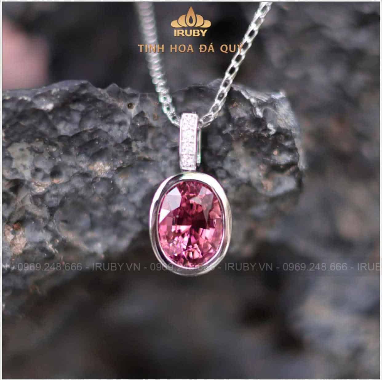 Mặt dây chuyền Tourmaline hồng tím 4,94ct tự nhiên 100% - IRTM 2401494 Mặt dây chuyền Tourmaline hồng tím 4,94ct tự nhiên 100% - IRTM 2401494