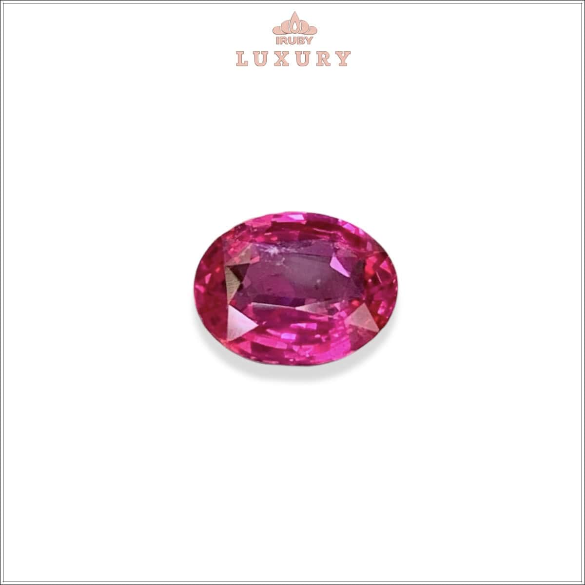 Đá Ruby facet đỏ hồng Mozambique tự nhiên 100% 2,55ct – IRRFKG 256119255