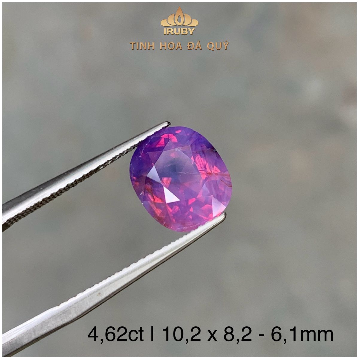 Đá Sapphire đa sắc Lục Yên tự nhiên 100% 4,62ct - IRPSKG 25635462 Đá Sapphire đa sắc Lục Yên tự nhiên 100% 4,62ct - IRPSKG 25635462