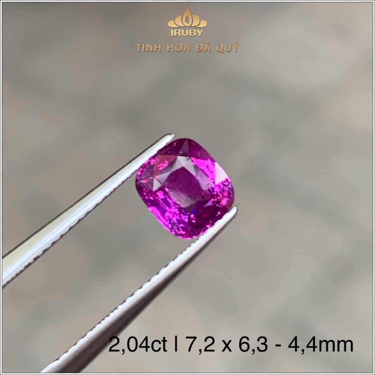 Đá Sapphire hồng tự nhiên 100% 2,04ct – IRPSKG 25626204 Đá Sapphire hồng tự nhiên 100% 2,04ct – IRPSKG 25626204