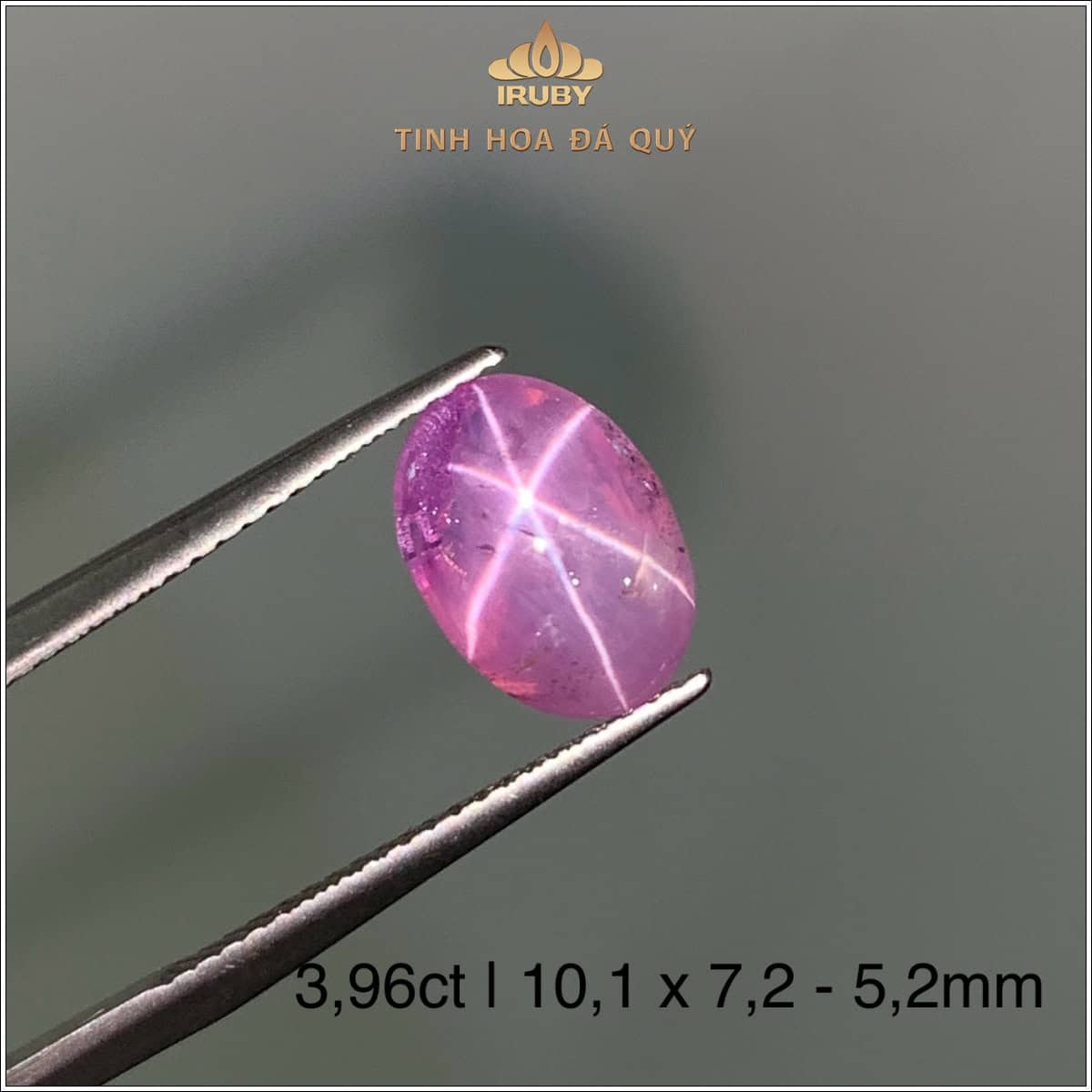 Đá Sapphire sao nét tự nhiên 100% 3,96ct - IRSS 25613396 Đá Sapphire sao nét tự nhiên 100% 3,96ct - IRSS 25613396