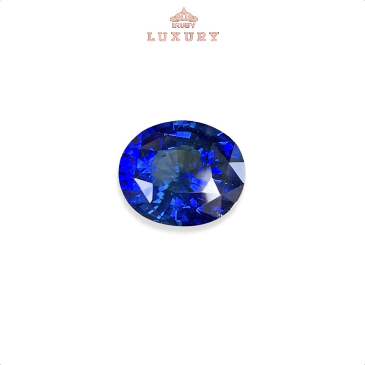 Đá Sapphire xanh lam hoàng gia Srilanka tự nhiên 100% 4,06ct – IRBSKG 256132406