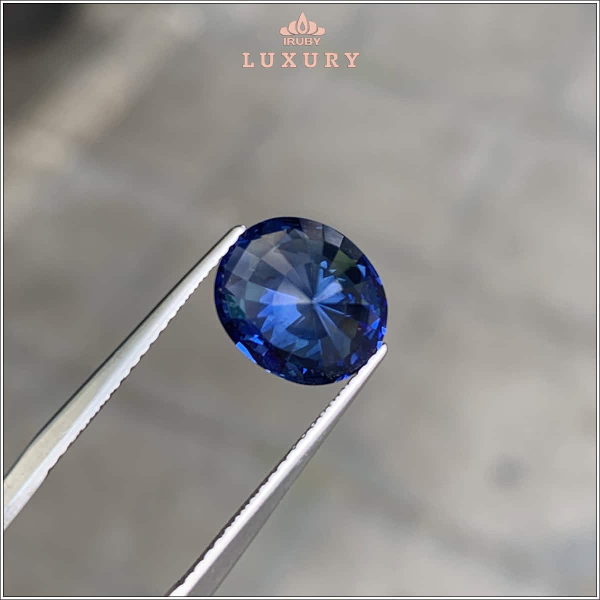 Đá Sapphire xanh lam Srilanka tự nhiên 100% 4,06ct - IRBSKG 256132406 Đá Sapphire xanh lam Srilanka tự nhiên 100% 4,06ct - IRBSKG 256132406