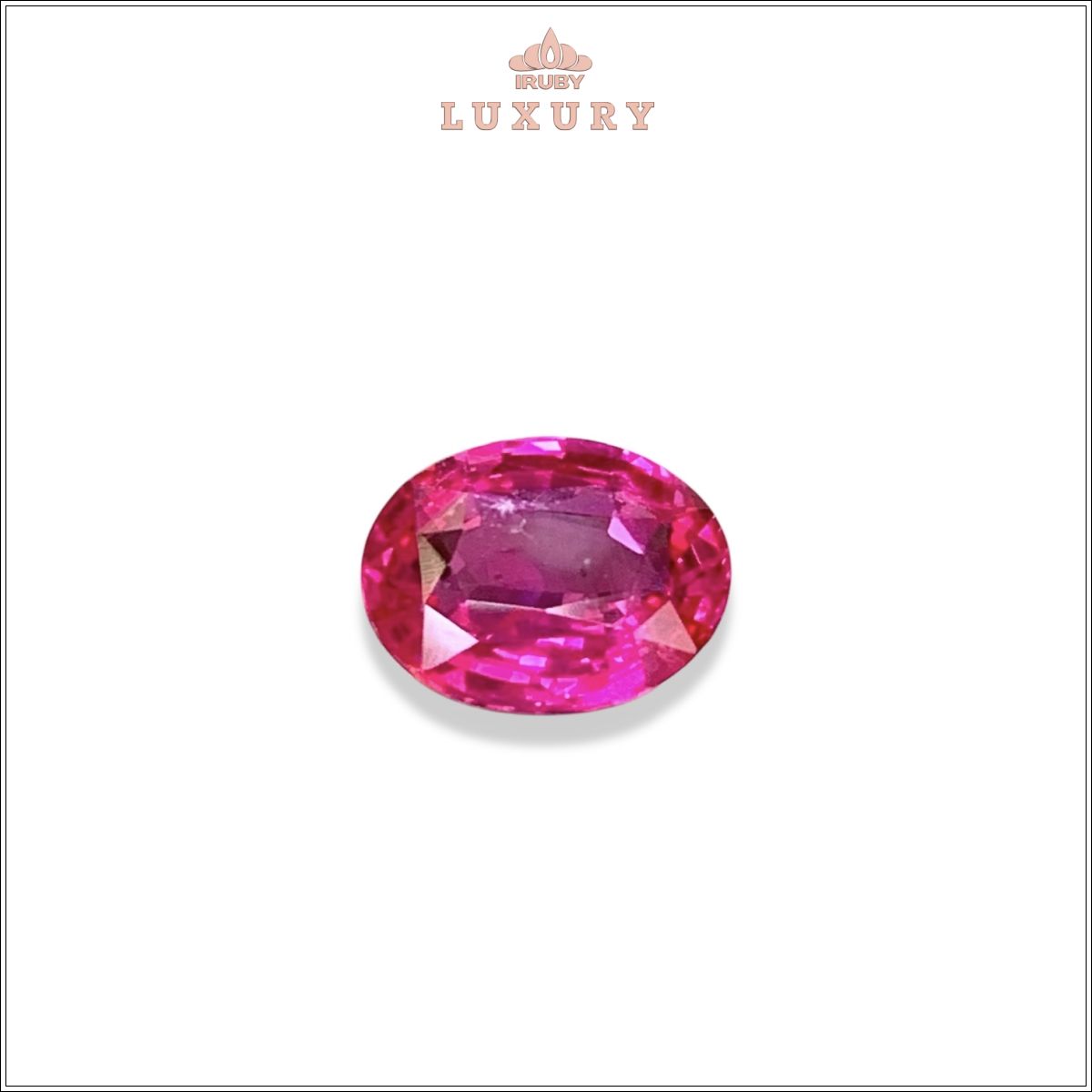 Đá Ruby facet đỏ hồng Mozambique tự nhiên 100% 2,55ct – IRRFKG 256119255