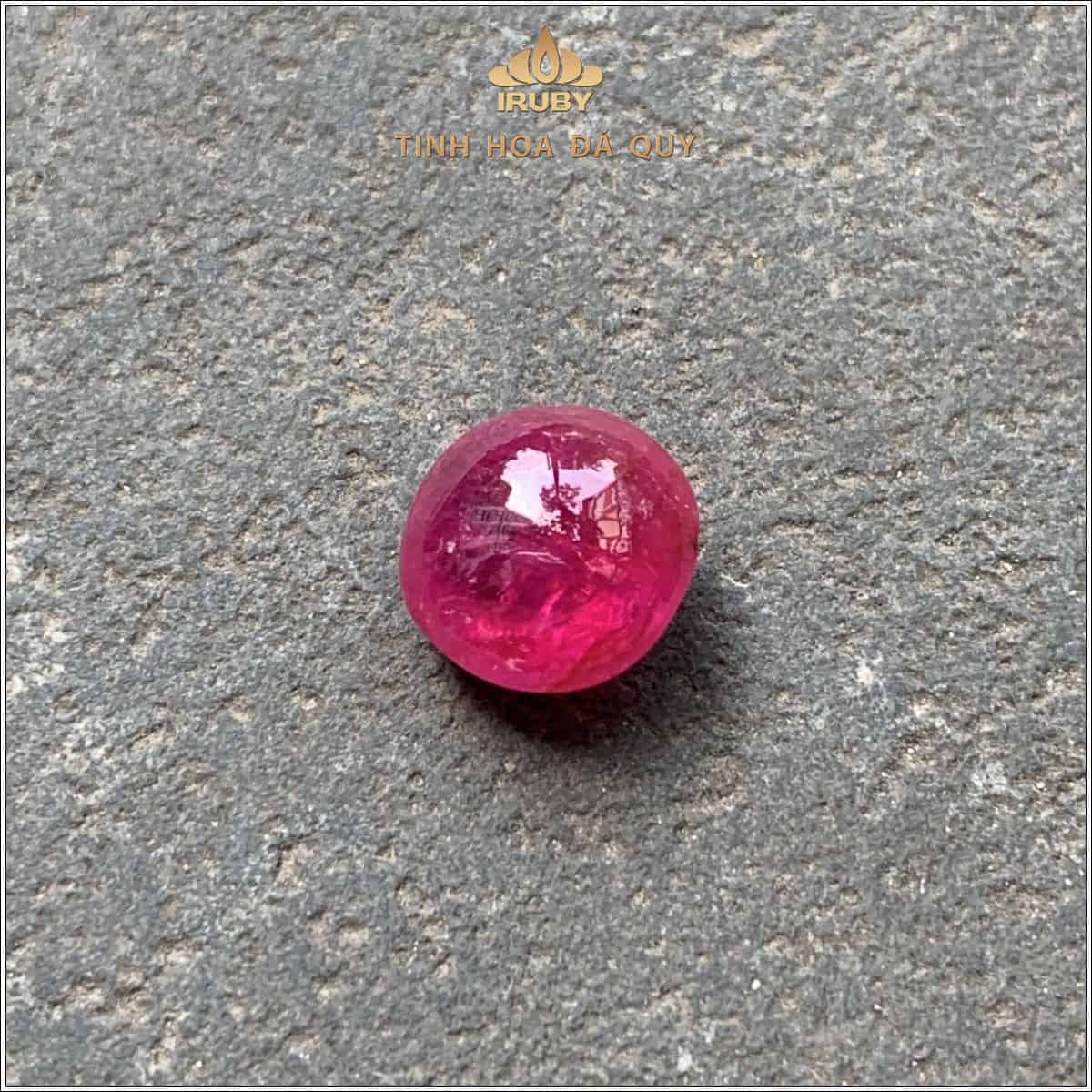 Đá Ruby cabochon đỏ hồng Lục Yên tự nhiên 100% 5,56ct - IRRC 25728556 Đá Ruby cabochon đỏ hồng Lục Yên tự nhiên 100% 5,56ct - IRRC 25728556