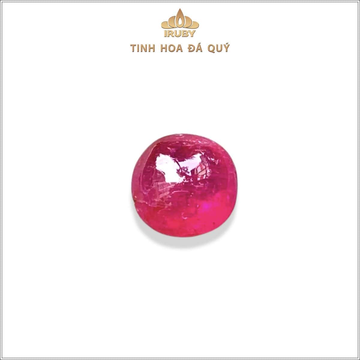 Đá Ruby cabochon đỏ hồng Lục Yên tự nhiên 100% 5,56ct – IRRC 25728556