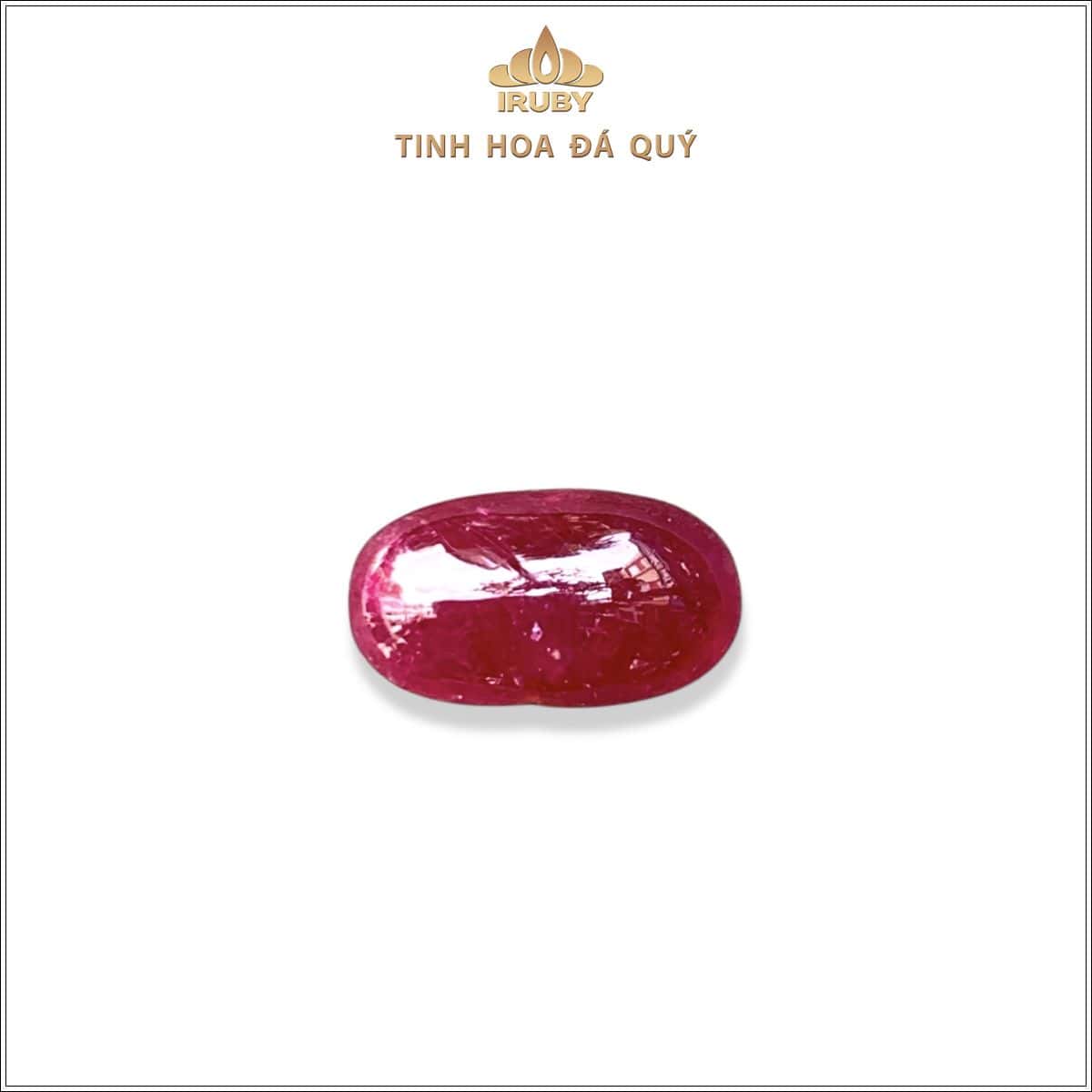 Đá Ruby cabochon đỏ huyết Lục Yên tự nhiên 100% 8,60ct – IRRC 25710860