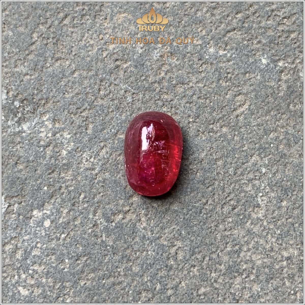 Đá Ruby cabochon huyết kính Lục Yên tự nhiên 100% 3,84ct - IRRC 25732384 Đá Ruby cabochon huyết kính Lục Yên tự nhiên 100% 3,84ct - IRRC 25732384