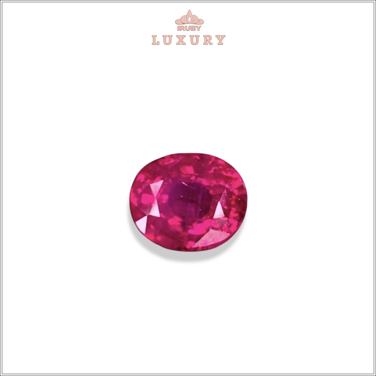 Đá Ruby facet đỏ Lục Yên tự nhiên 100% 1,65ct – IRRF 257165