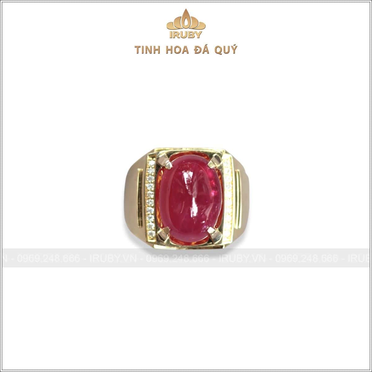 Nhẫn nam Ruby cabochon mẫu doanh nhân 7,15ct – IRRC 257715