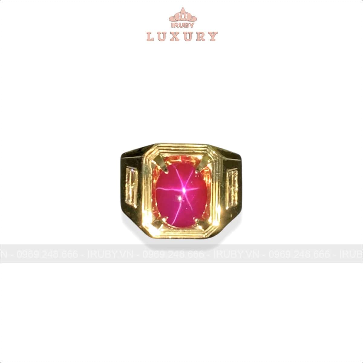 Nhẫn nam Ruby sao 5,98ct mẫu chủ tịch – IRSR 2505598